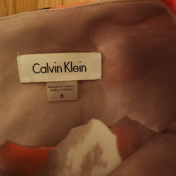 Calvin Klein size 8 floral sleeveless dress - Picture 2 of 4